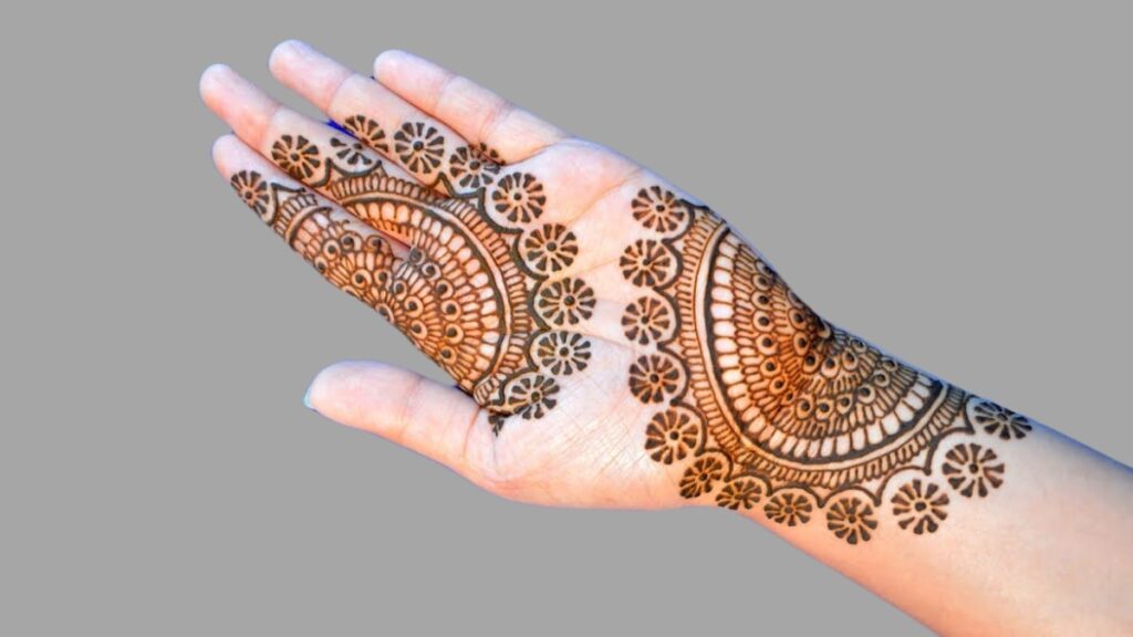 Arabic Mehndi Design Simple Front Hand