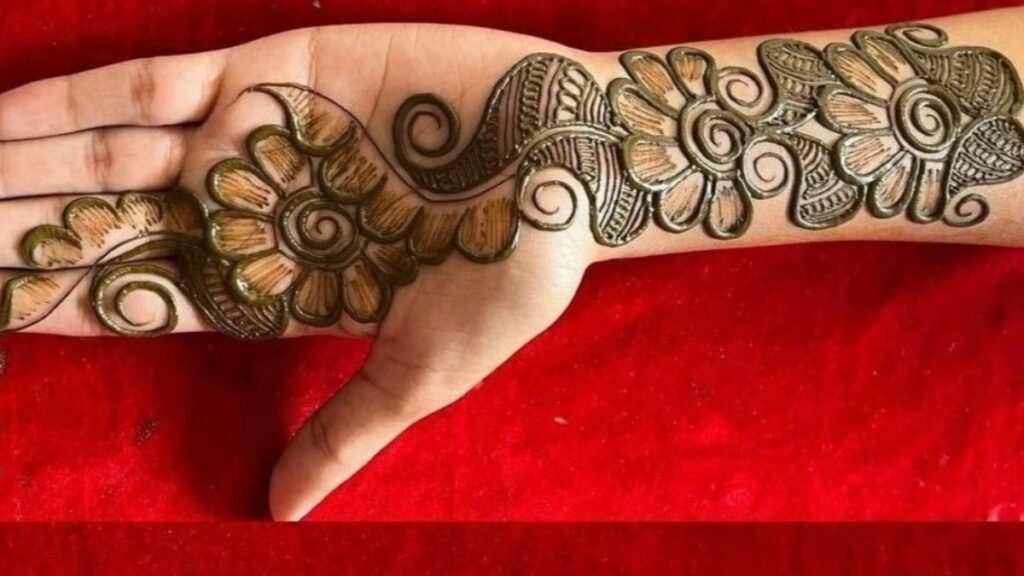 Arabic Mehndi Design Simple Front Hand