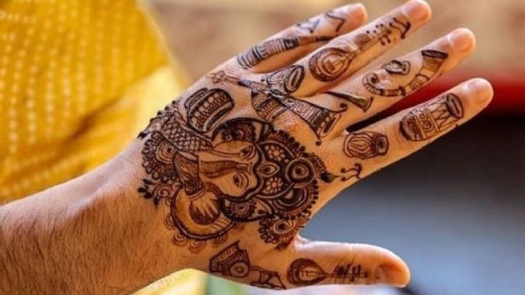 Mehndi Dulha Design