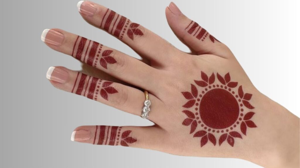 Simple Back Hand Mehndi Designs for Beginners