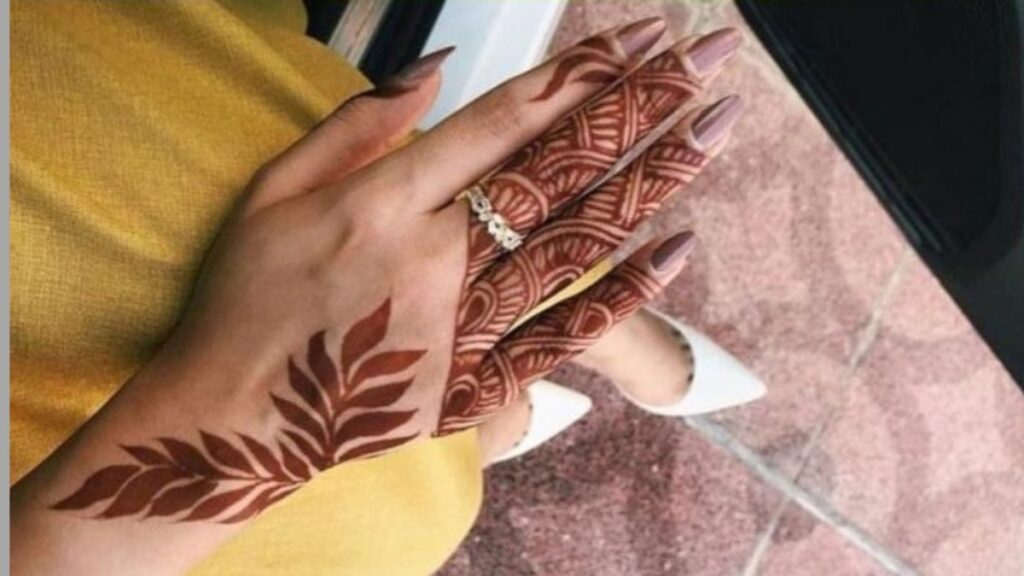 Simple Back Hand Mehndi Designs for Beginners