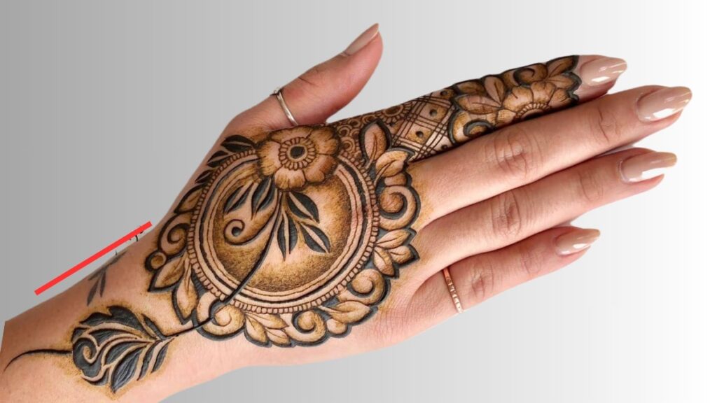 Simple Back Hand Mehndi Designs for Beginners