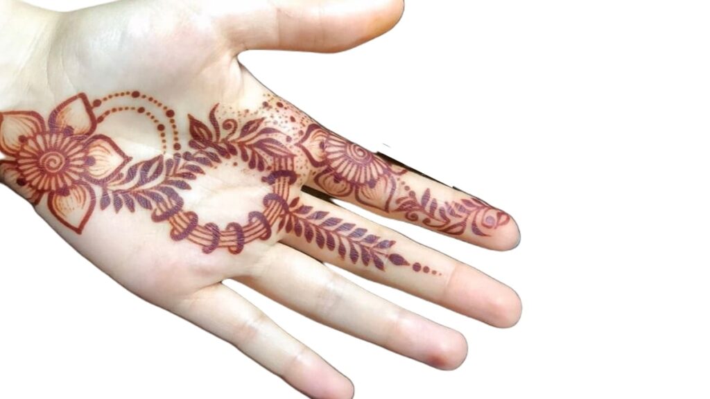 P wali mehndi design