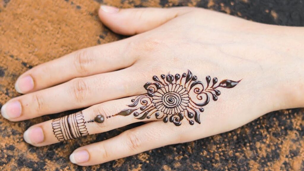 Mehandi design for Fingers