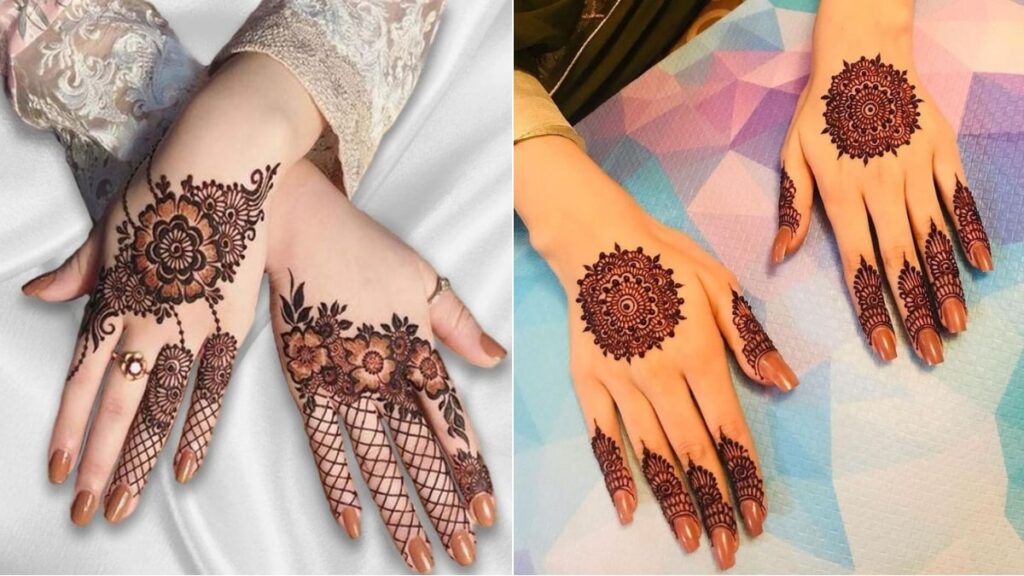 Mehandi design for Fingers