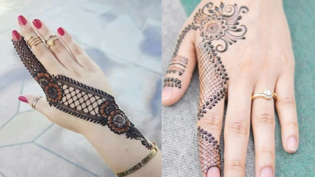 Mehandi design for Fingers