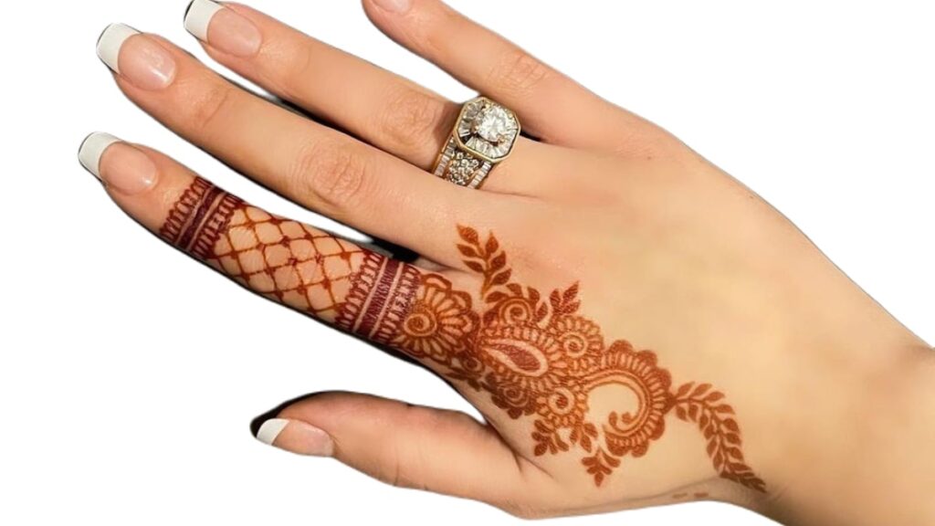 Mehandi design for Fingers