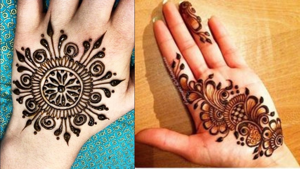 Easy Rangoli pattern mehndi design