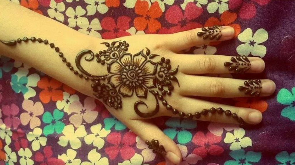 Easy back Hand Mehndi Design