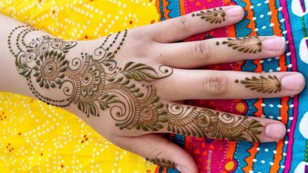 Easy back Hand Mehndi Design