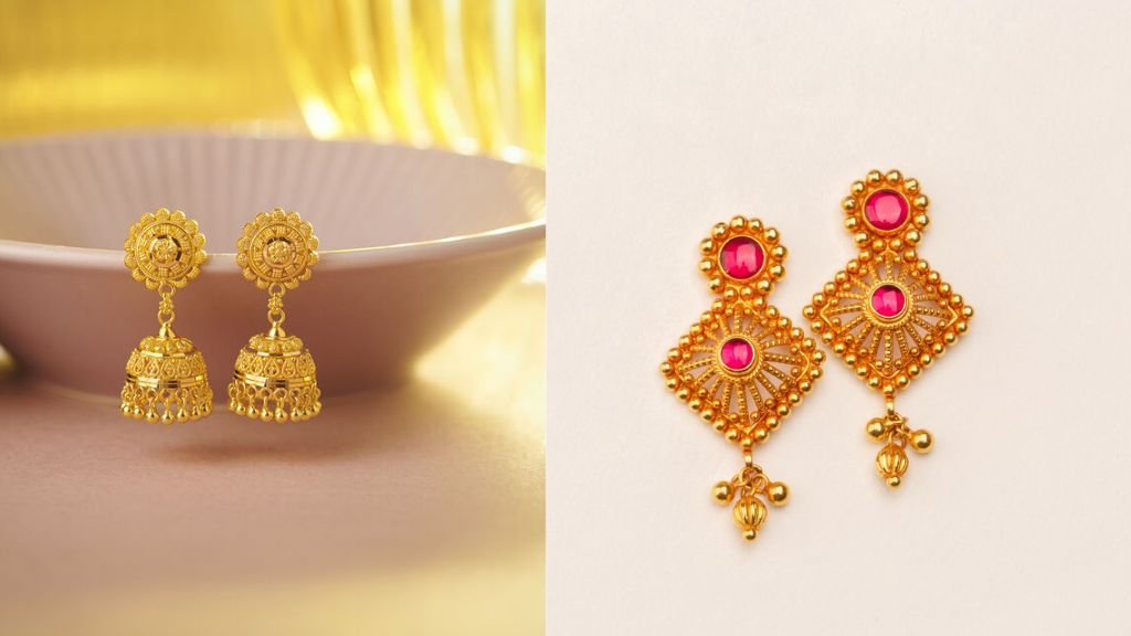 5 Gram Gold Jhumka Designs with Price 2024