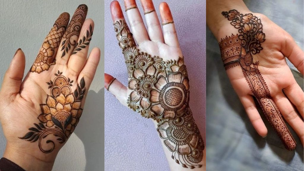 Front Hand Simple Mehndi Design: 