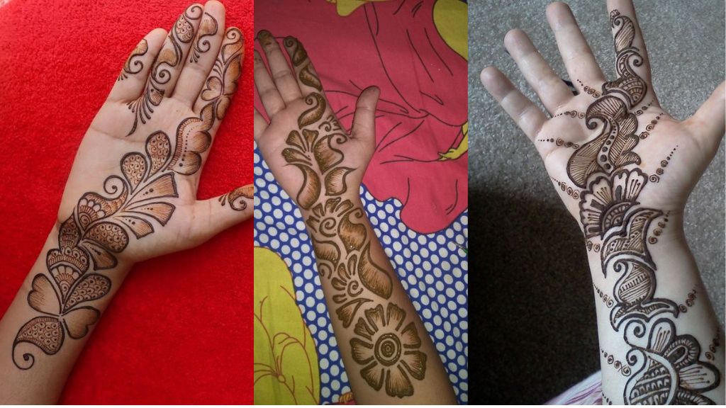 Front Hand Simple Mehndi Design: 