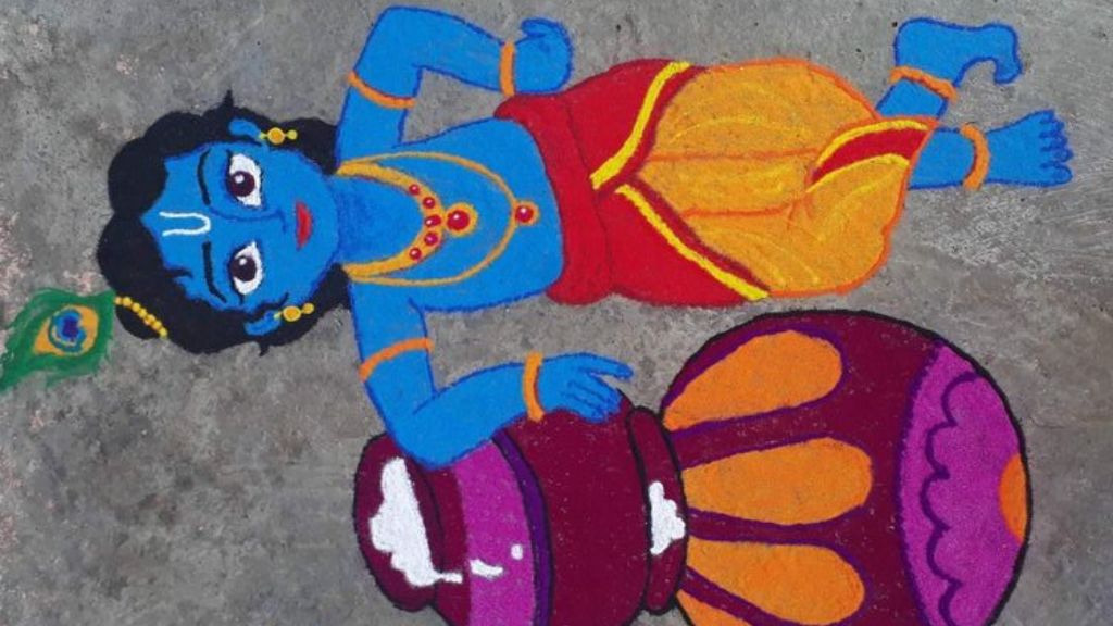 Rangoli Design Janmastami 2024