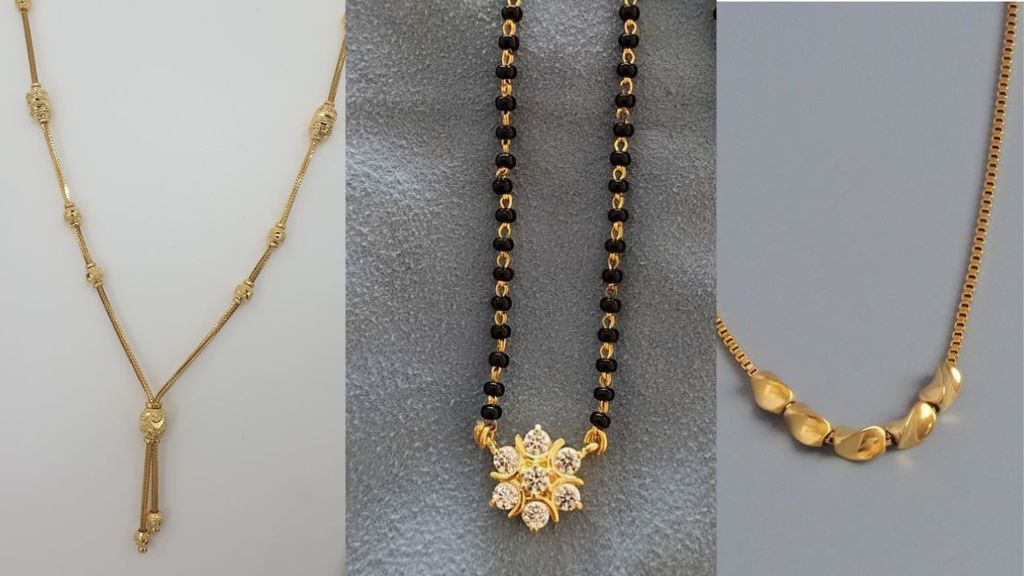 fancy short mangalsutra designs