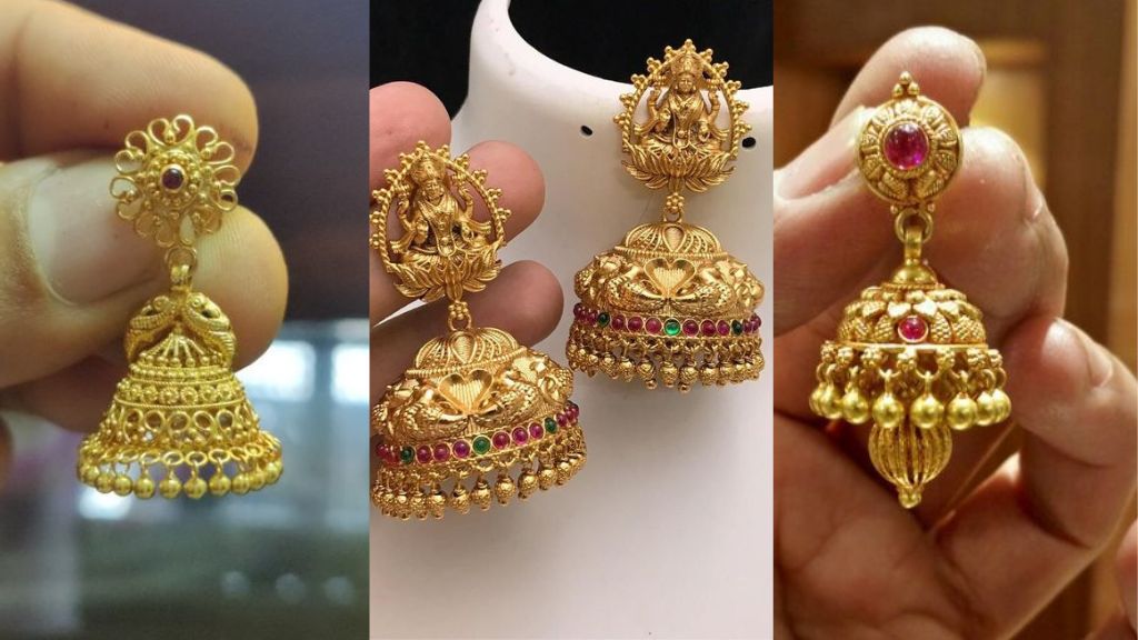 Bridal Gold Jhumka Design