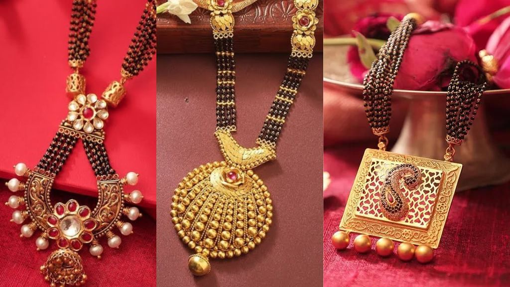 Gold Modern Mangalsutra Design