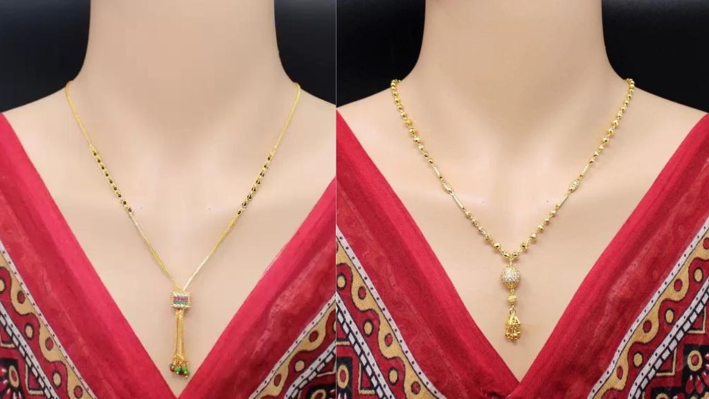 Gold Modern Mangalsutra Design