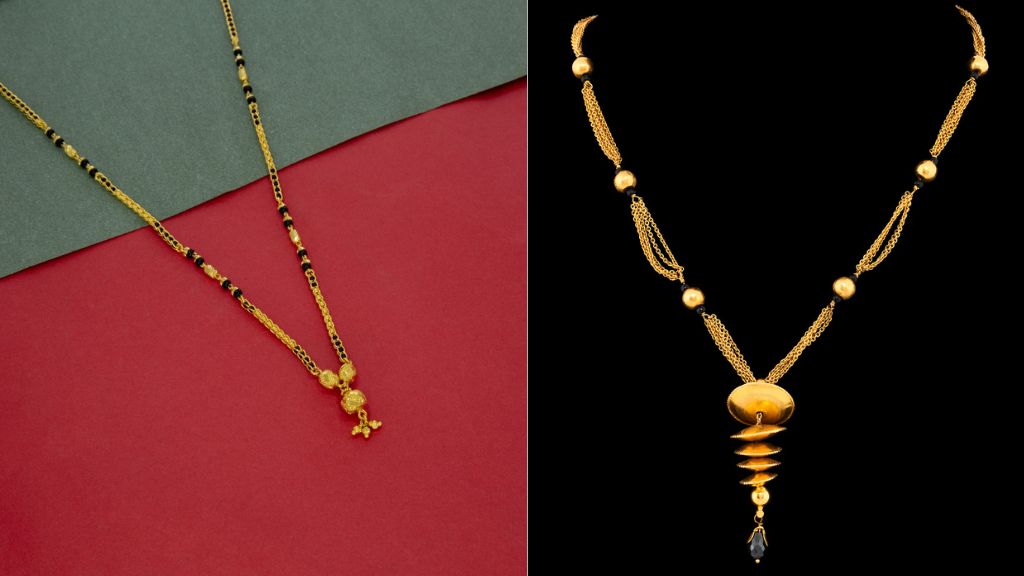 Gold Modern Mangalsutra Design