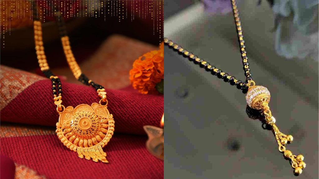 Gold Modern Mangalsutra Design