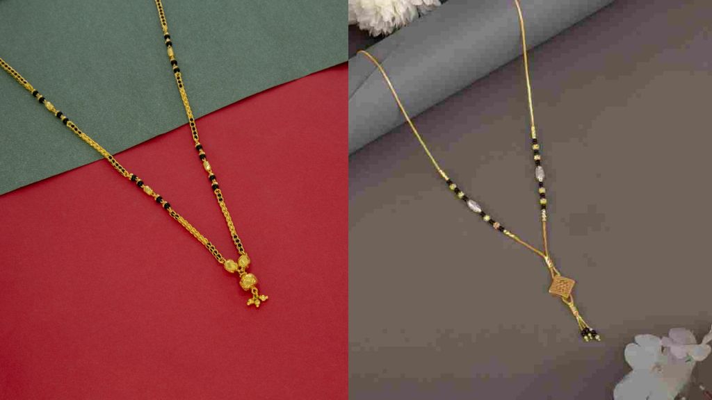 Gold Modern Mangalsutra Design