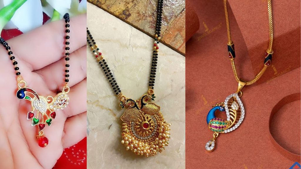 fancy short mangalsutra designs