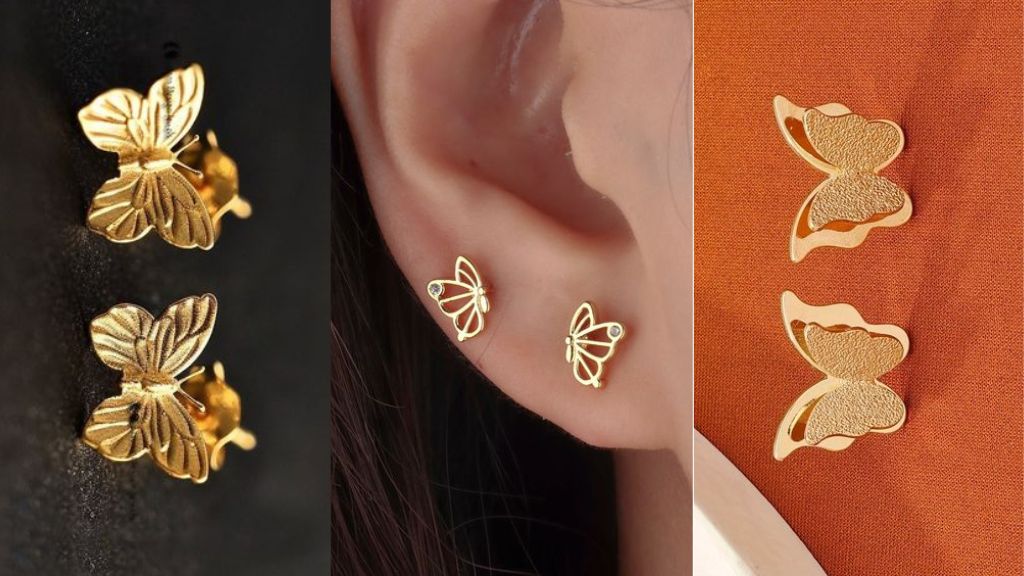 Gold Earrings Designs for Daily Use