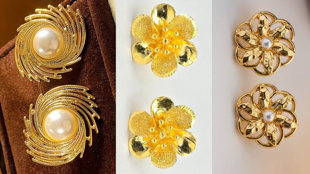 Gold Earrings Designs for Daily Use