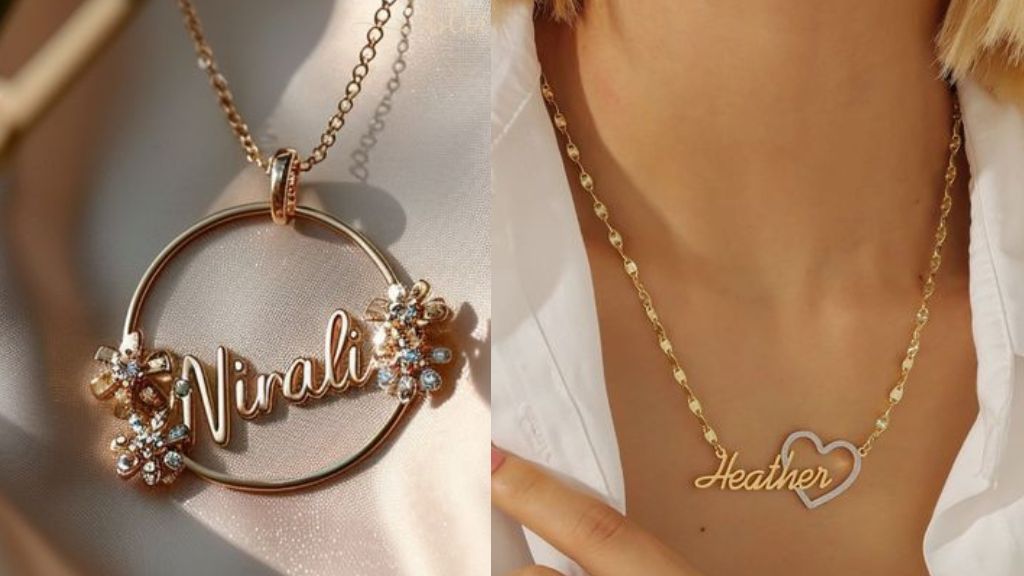 Name Pendant Designs for Girls