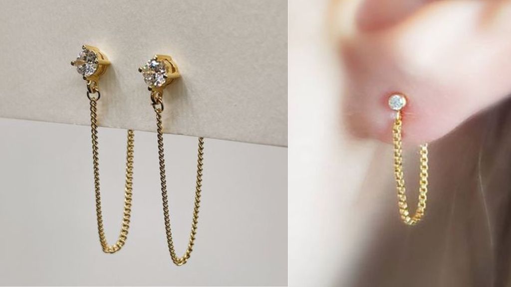 Gold Chain Earrings