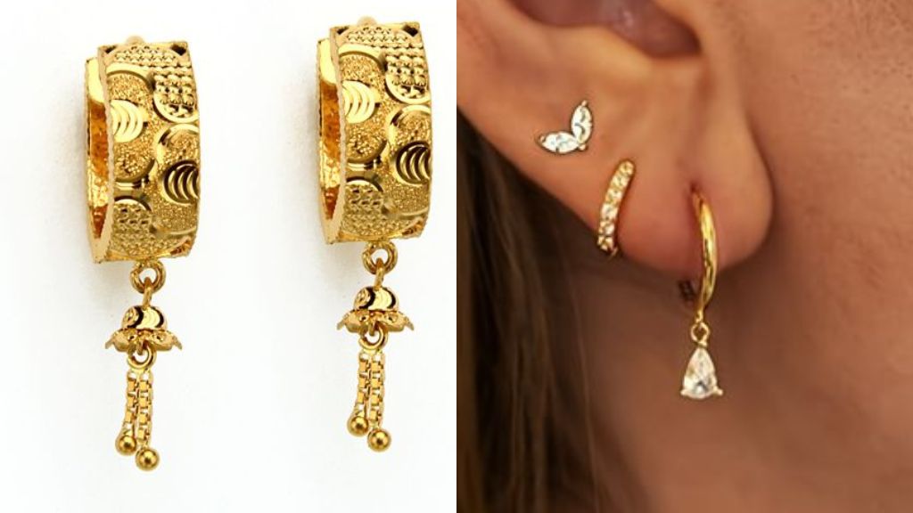 Gold Earrings under 5000