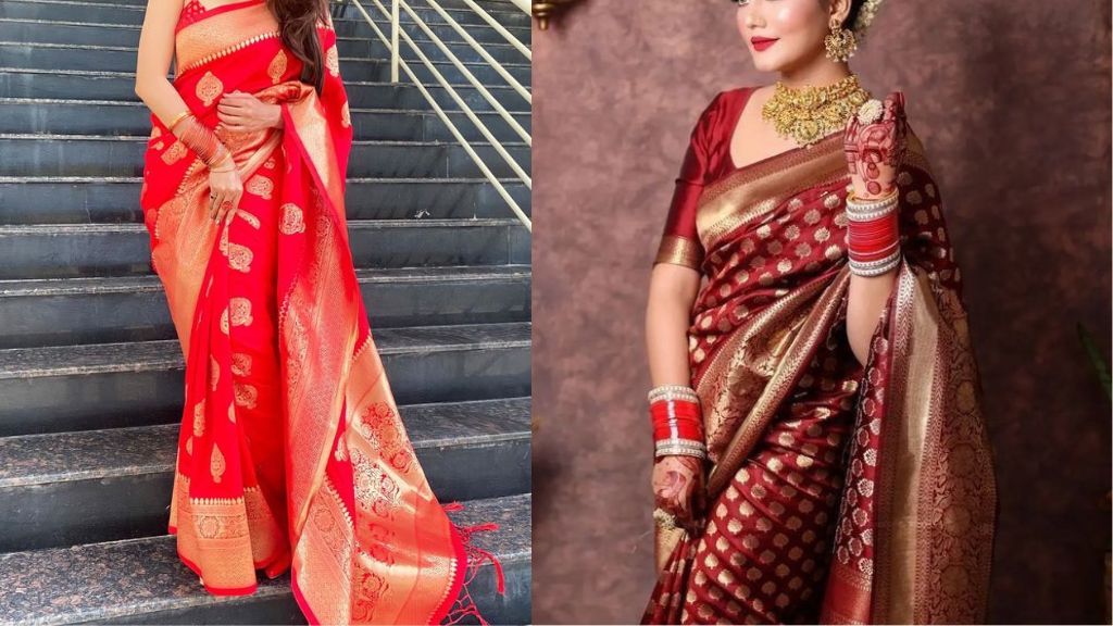 Red Saree for Karwa Chauth