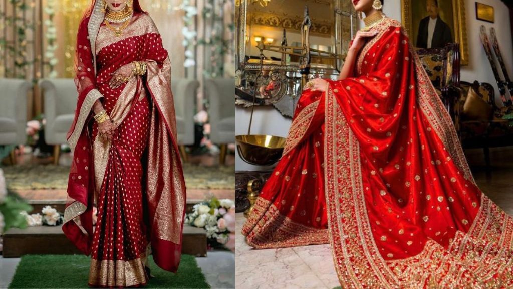 Red Saree for Karwa Chauth