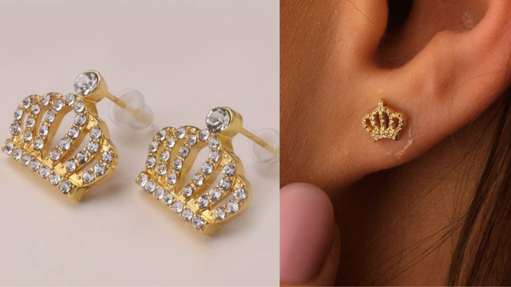 gold earrings for kids