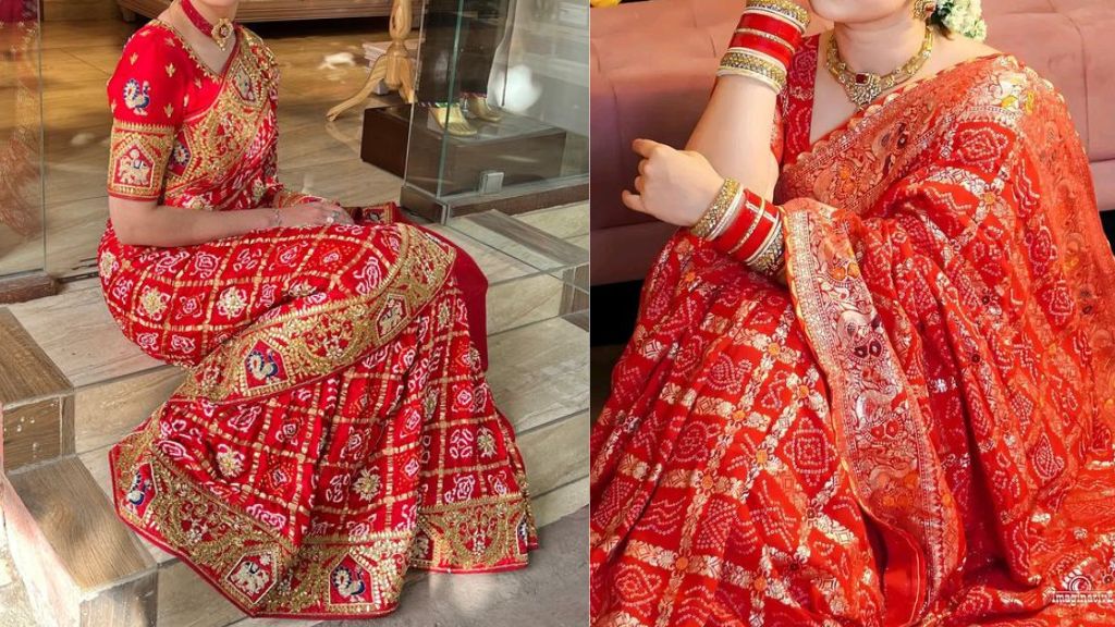 Red Saree for Karwa Chauth