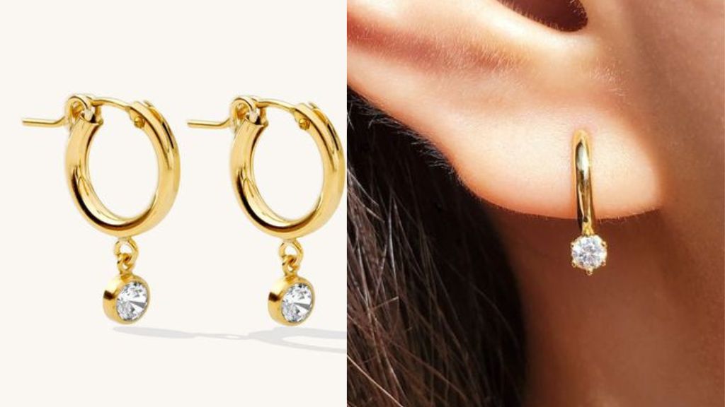 gold earrings for kids