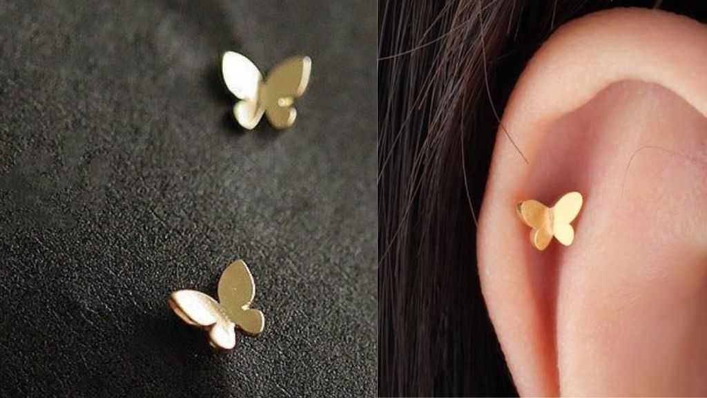 gold earrings for kids