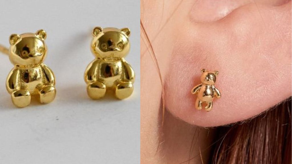 gold earrings for kids