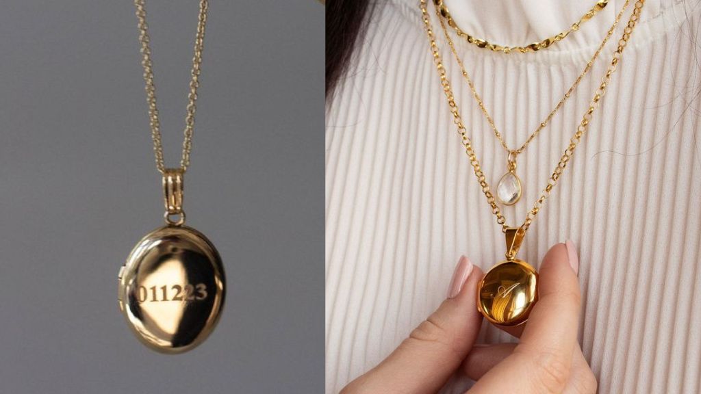 Locket Gold Chain for women