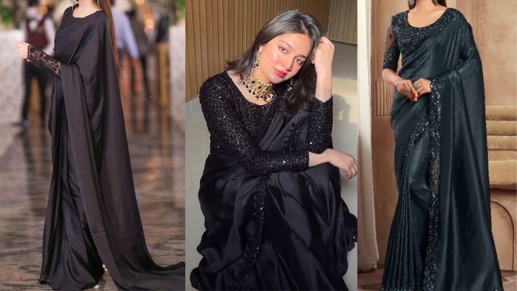 Black Saree for Girls