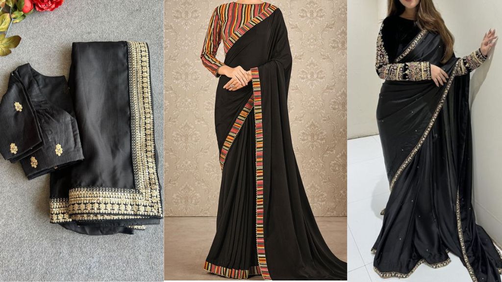 Black Saree for Girls