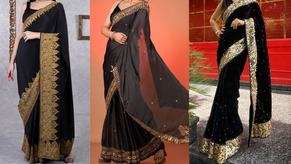 Black Saree for Girls