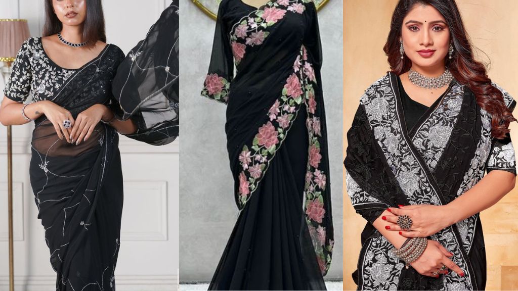 Black Saree for Girls