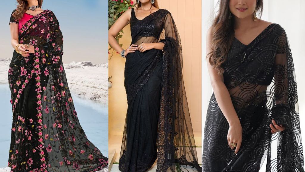 Black Saree for Girls