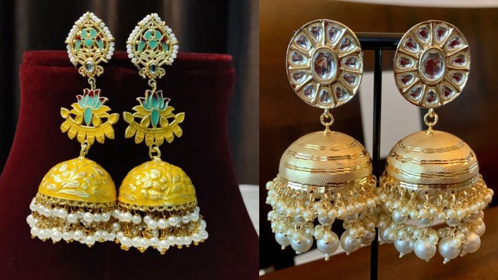 White Jhumka