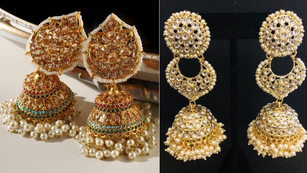 White Jhumka