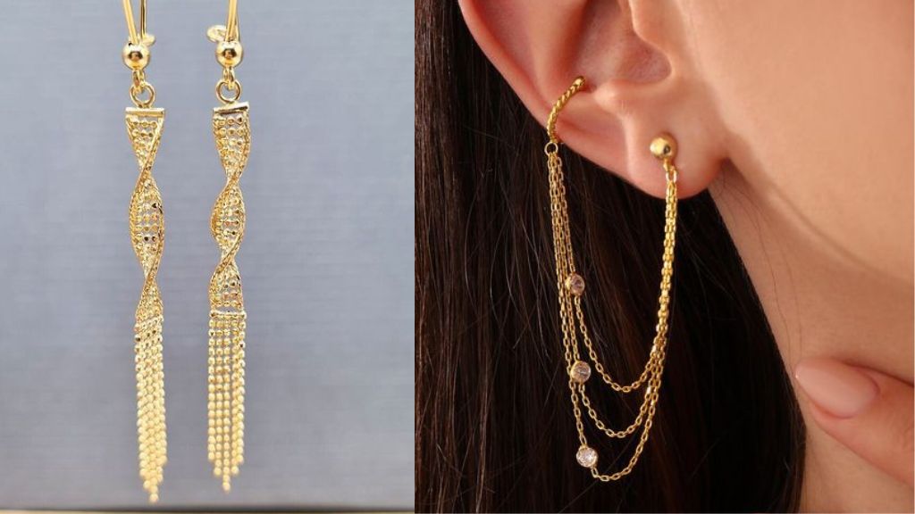 Gold Chain Earrings