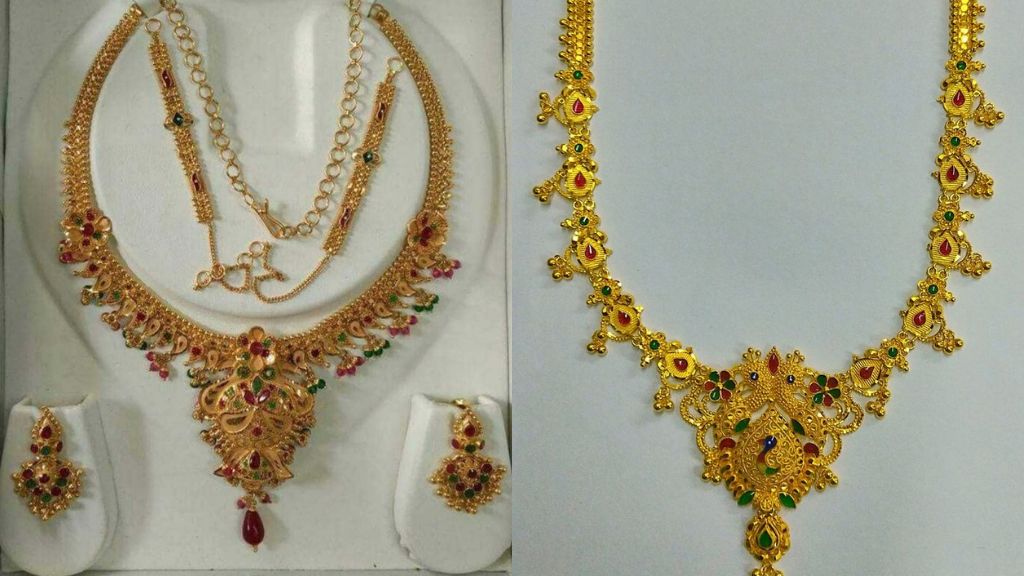 Wedding Gold Necklace Design