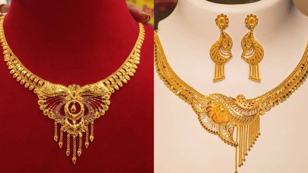 Wedding Gold Necklace Design