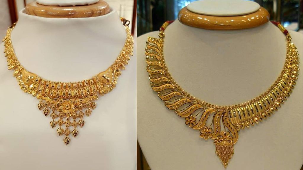 Wedding Gold Necklace Design